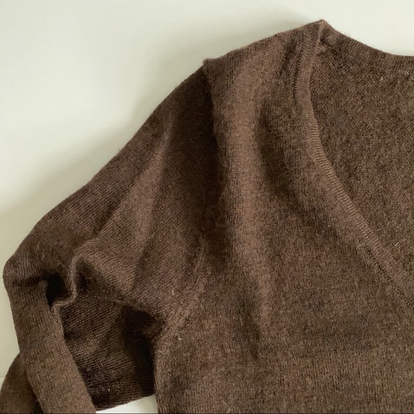 Y2K The Limited Brown V-Neck Long Sweater Size X-Small - Picture 4 of 7